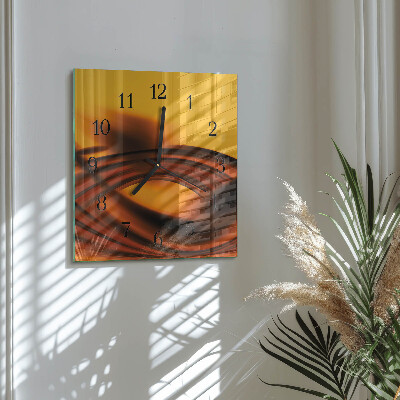 Square wall clock Abstraction