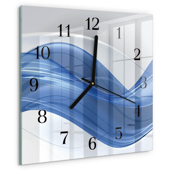 Square wall clock Abstract Lines