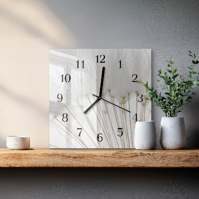 Square wall clock Dandelion