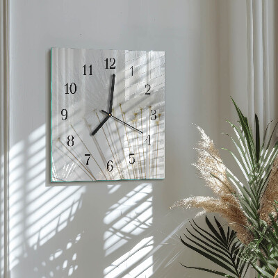Square wall clock Dandelion