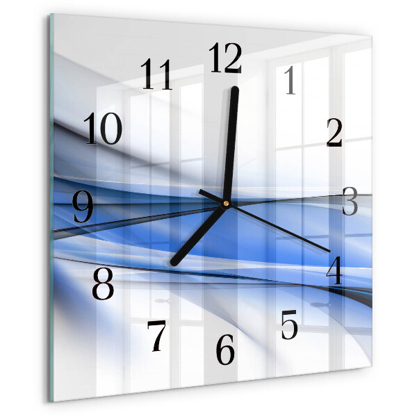 Square wall clock Abstract Lines