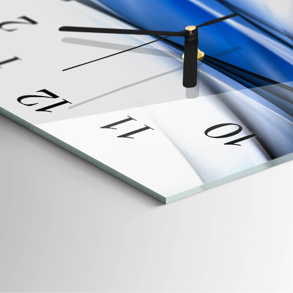 Square wall clock Abstract Lines