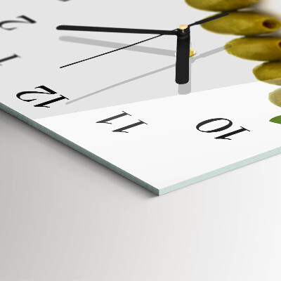 Square wall clock Olives