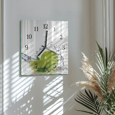 Square wall clock Limewater