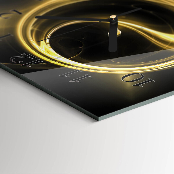 Square wall clock Abstraction Circle