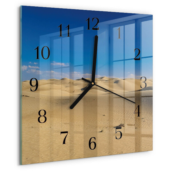 Square wall clock Desert
