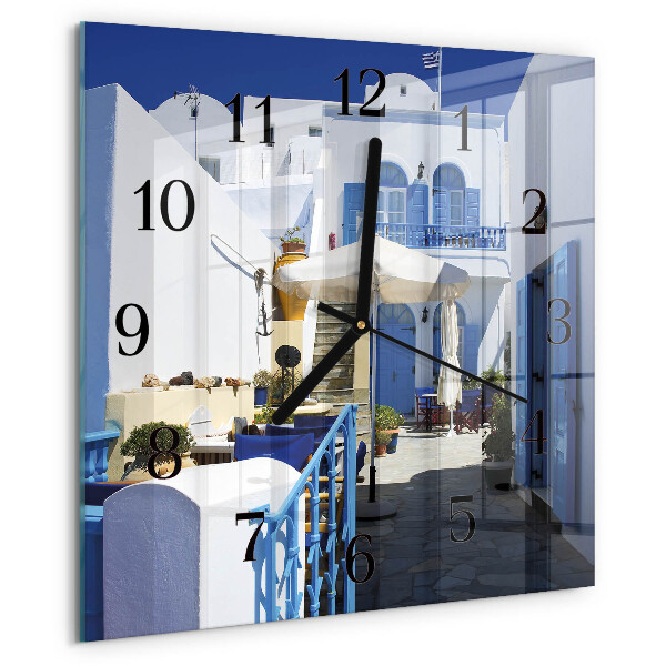 Square wall clock Greece