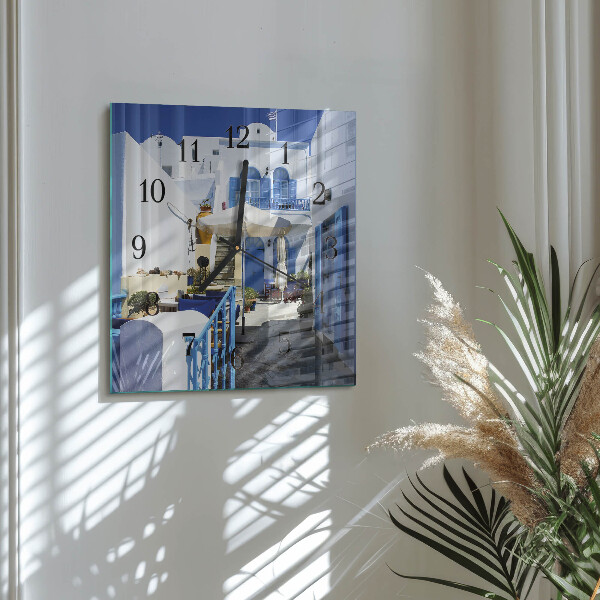 Square wall clock Greece