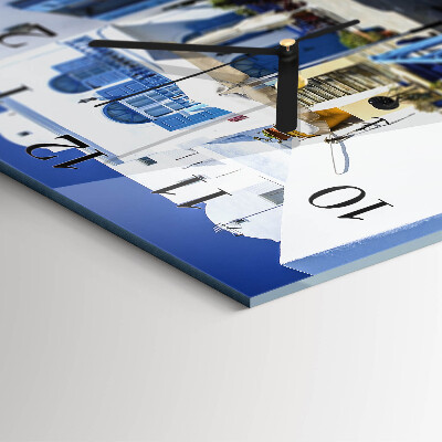 Square wall clock Greece
