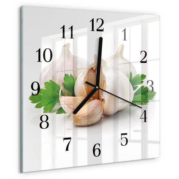Square wall clock Garlic