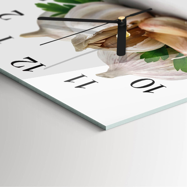 Square wall clock Garlic
