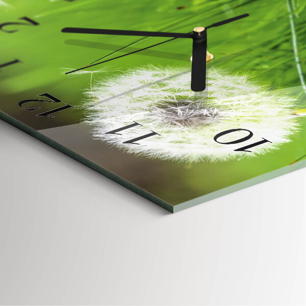 Square wall clock Dandelion