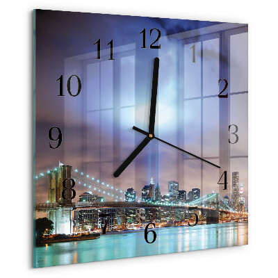 Square wall clock Night of the Horizon