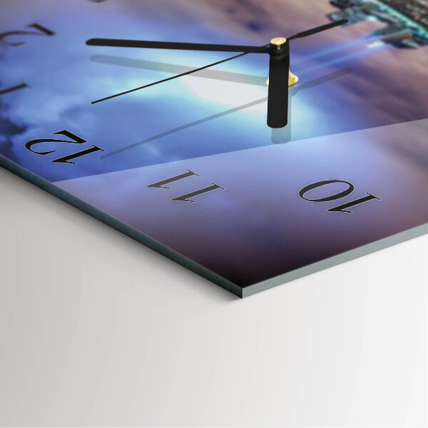 Square wall clock Night of the Horizon