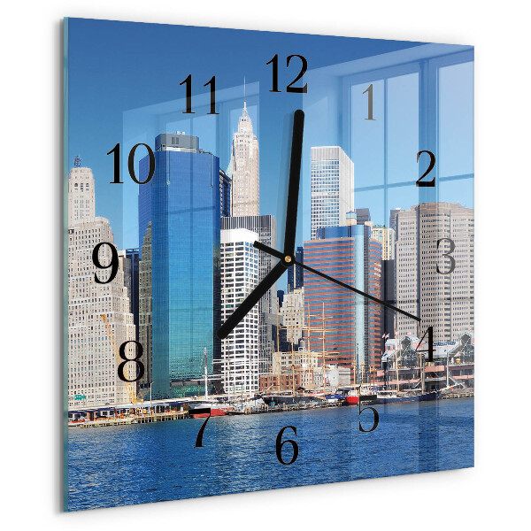 Square wall clock Horizon