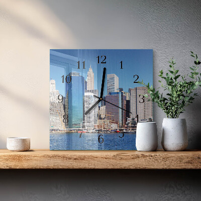 Square wall clock Horizon