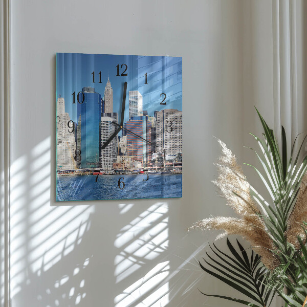 Square wall clock Horizon