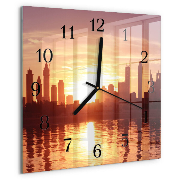 Square wall clock Horizon