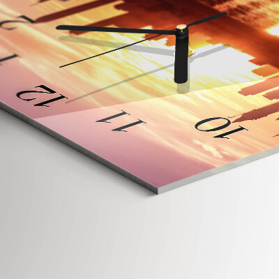 Square wall clock Horizon