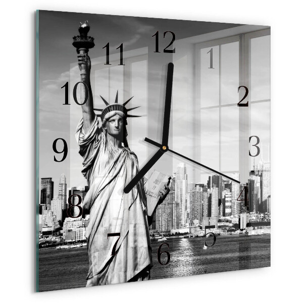 Square wall clock Statue of Liberty