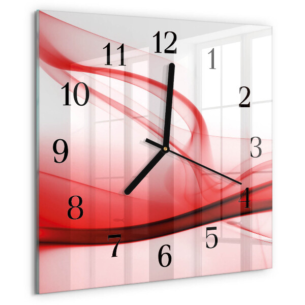 Square wall clock Abstract Lines