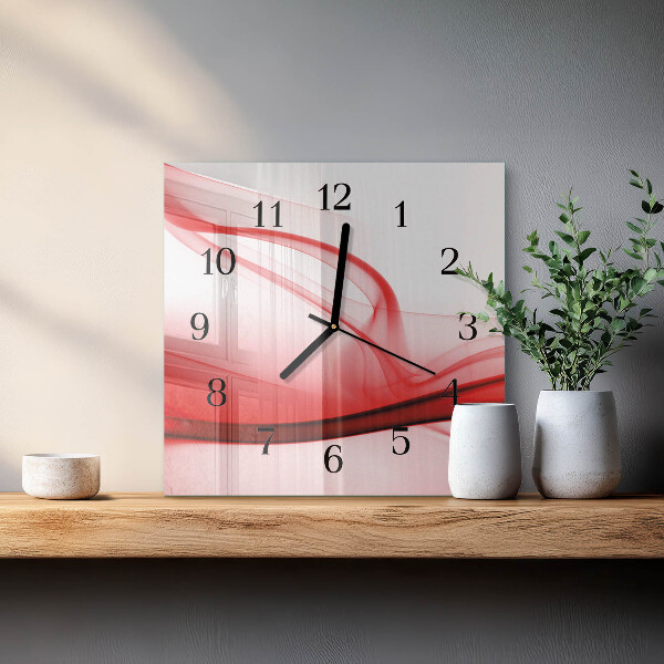 Square wall clock Abstract Lines