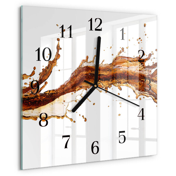 Square wall clock Water