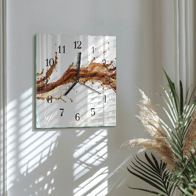 Square wall clock Water