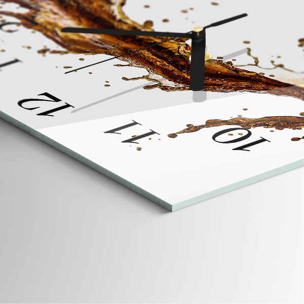 Square wall clock Water