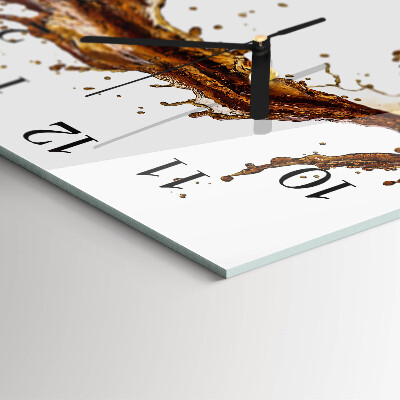 Square wall clock Water