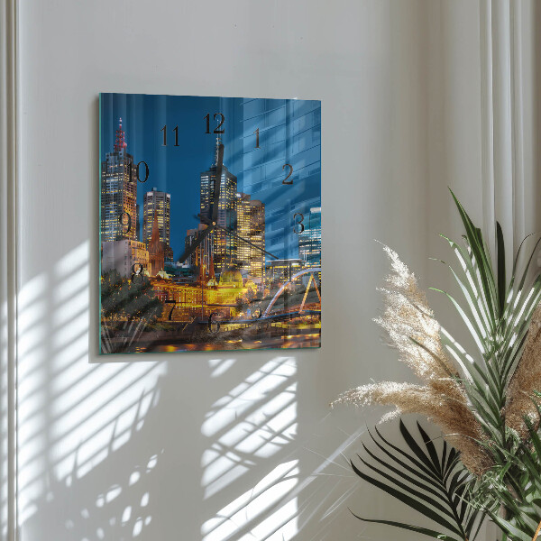 Square wall clock City