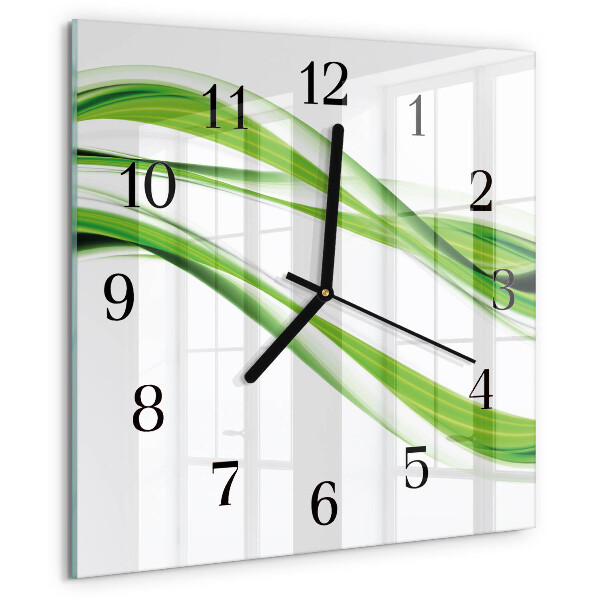 Square wall clock Abstract Lines