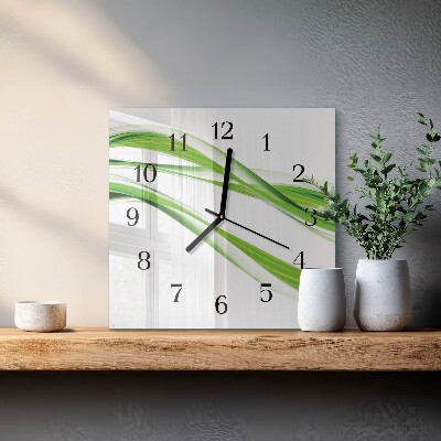 Square wall clock Abstract Lines
