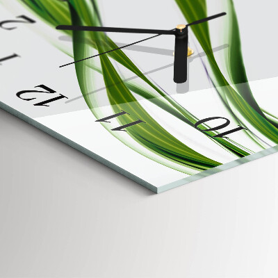 Square wall clock Abstract Lines