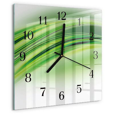 Square wall clock Abstract Art