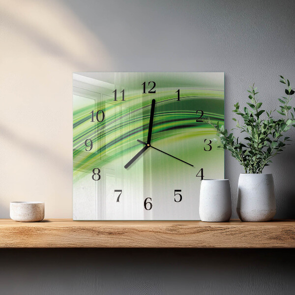 Square wall clock Abstract Art