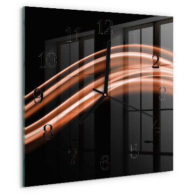Square wall clock Abstract Lines