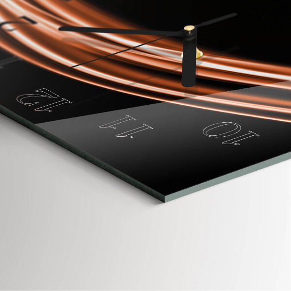 Square wall clock Abstract Lines