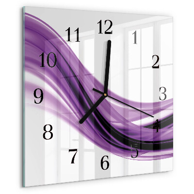 Square wall clock Abstract Art