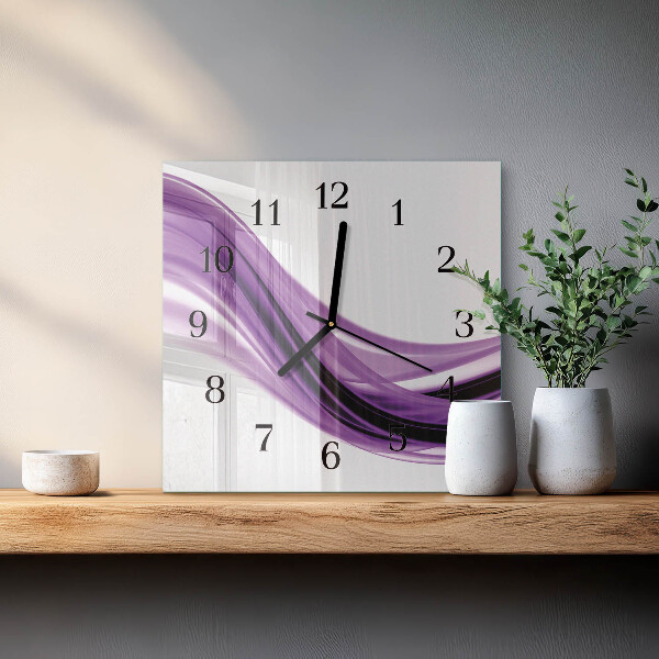Square wall clock Abstract Art