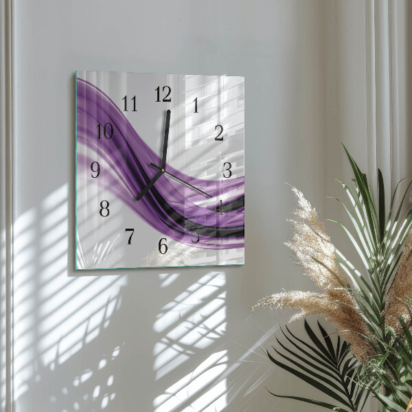 Square wall clock Abstract Art