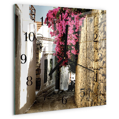 Square wall clock Flower Alley