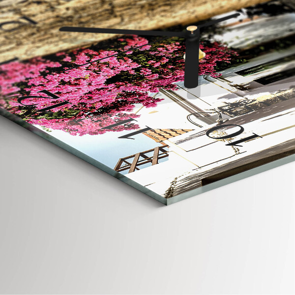 Square wall clock Flower Alley