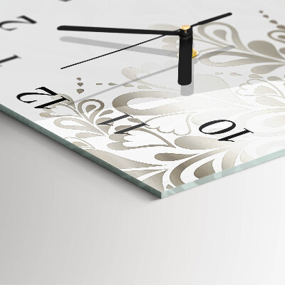 Square wall clock Floral Art