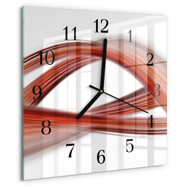 Square wall clock Abstract Lines