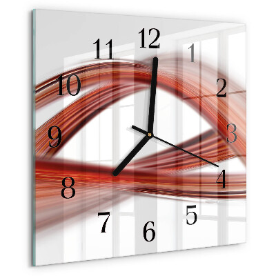 Square wall clock Abstract Lines