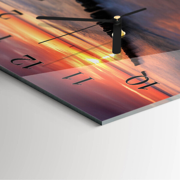 Square wall clock Sun of the Sea