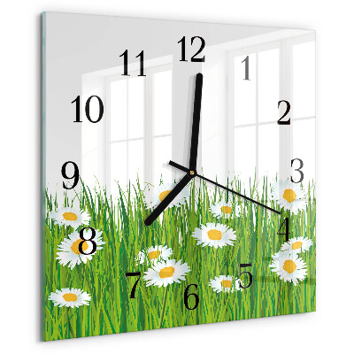 Square wall clock Daisy