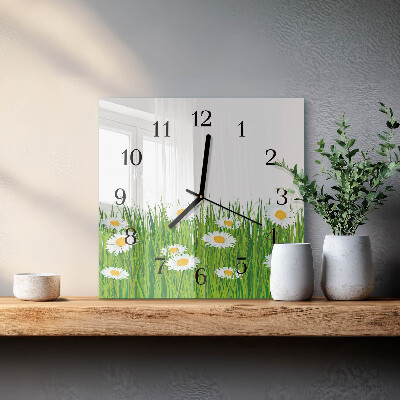 Square wall clock Daisy