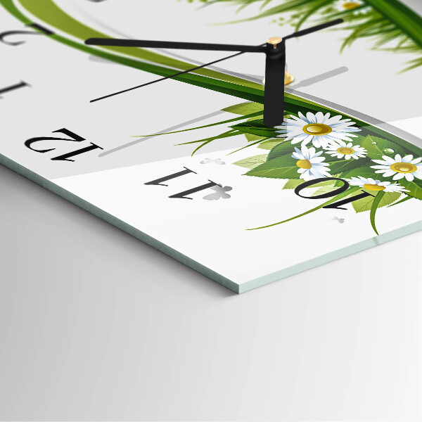 Square wall clock Daisy